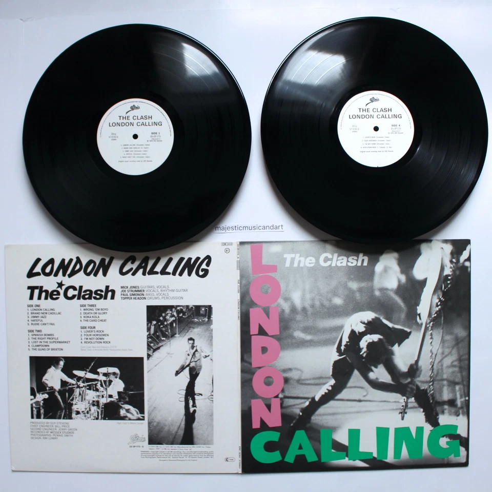 RARE ORIGINAL 1979 WHITE LABEL THE CLASH LONDON CALLING VINYL 2 LP NM RARE - Image 3 of 4