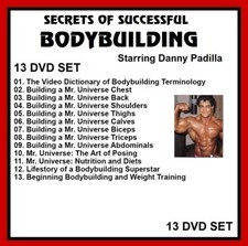 Secrets of Successful Bodybuilding 13 DVD SET with Danny Padilla weight training