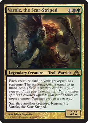 *MRM* FR/VF Varolz, l'escarrifi�� / the Scar-Striped MTG Dragons Maze