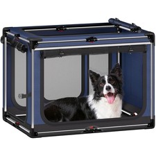 Collapsible Dog Crate: 38 Inch Foldable Soft Sided Dog Crate for Large Dogs, ...