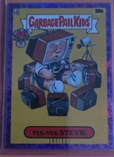 TEE-VEE STEVIE: PURPLE REFRACTOR (#187/199) 2025 GPK 40TH ANNIVERSARY 90a RARE