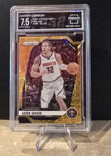 Panini 2024-25 Prizm Aaron Gordon #168 Gold Lazer 01/10 Nuggets Arena 7.5