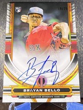 2023 Brayan Bello Topps Tribute Orange Rookie Auto #TA-BBE 19/25