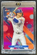 2025 Topps Finest Bobby Witt Jr. Common Magenta Refractor #/350 Royals