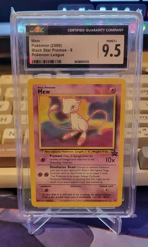 2000 Pokemon Mew Black Star Promo #8 Pokemon League CGC 9.5 Mint+