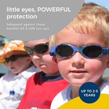 California Baby Designer Baby Banz Sunglasses Yellow 0-2 Years UV x2 Set
