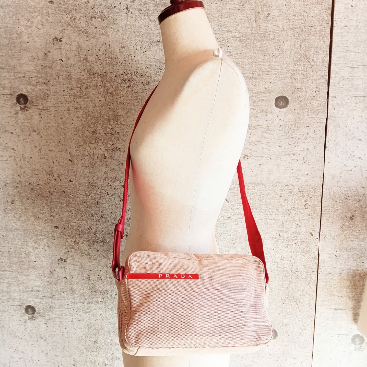 Prada Sport Archive Shoulder Pouch Bag Black Nylon Vintage Authentic thumbnail 3