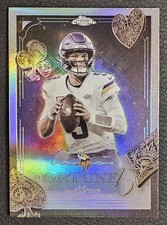 2025 Topps Chrome Football JJ McCarthy Fortune15 Refractor #F15-18 Vikings