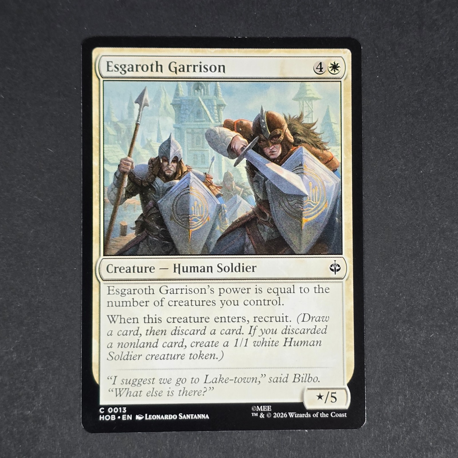 Esgaroth Garrison - 13 - The Hobbit - NM - Creature - C