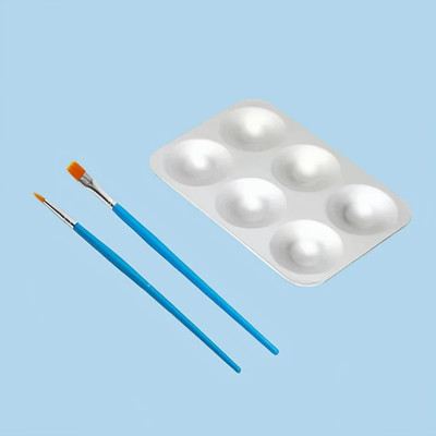 1Pc/10Pc Aluminum Painting Pigment Palette, Palette, Ceramic Tools, Aluminum Pal