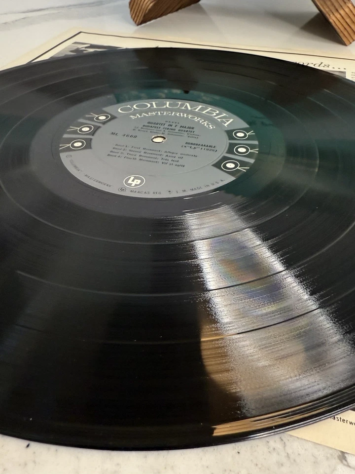 Ravel/ Debussy - 1953 Vinyl LP - Budapest String Columbia Masterworks ML4668 VG+ - Image 4 of 4