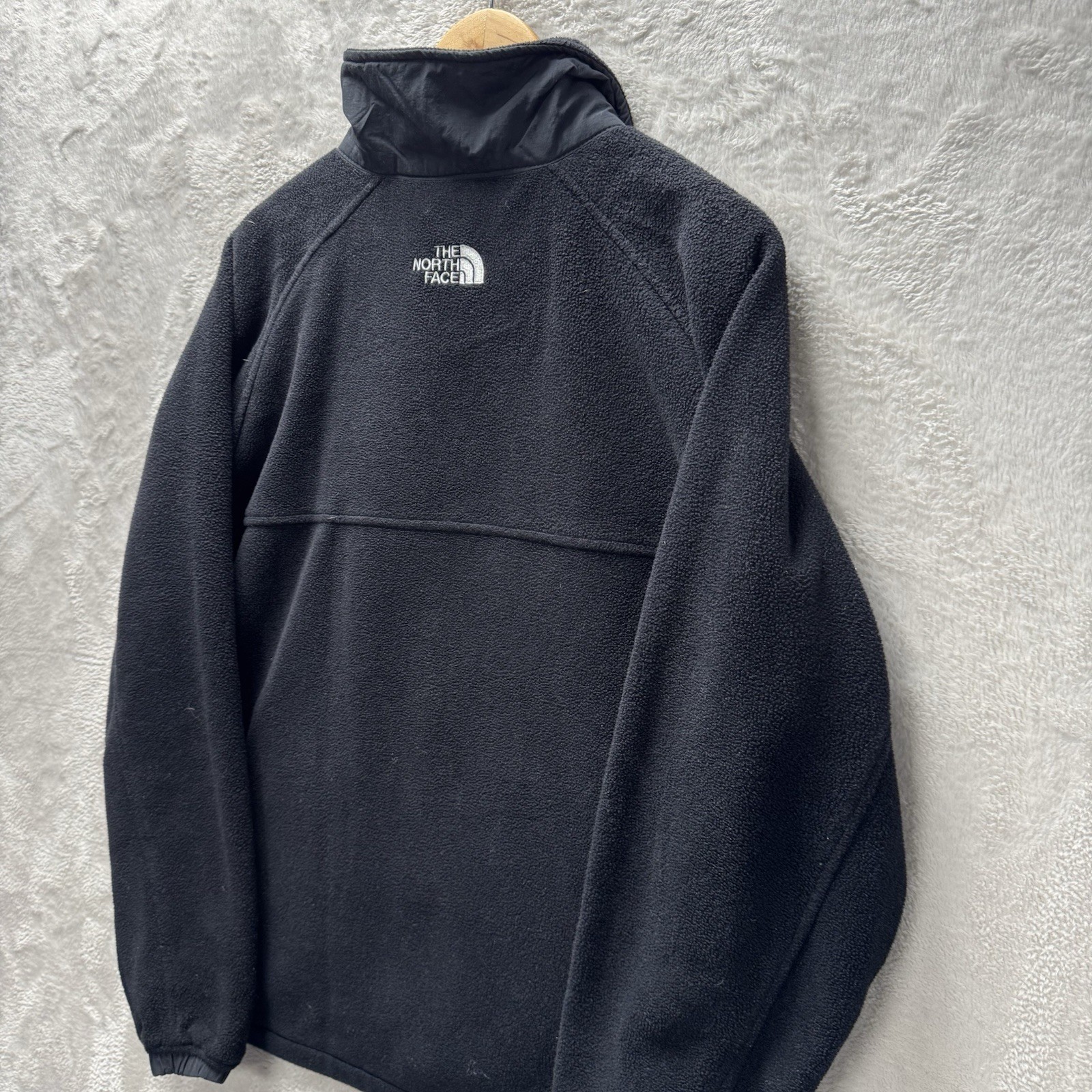 The North Face Men’s Full Zip Fleece Jacket Black Ski Hiking Layer Medium Pocket thumbnail 9