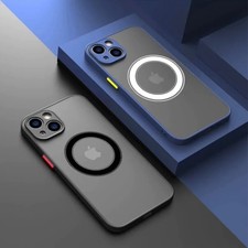 For iPhone 15 14 13 12 11 Pro Max Clear Mag Safe Case Magnetic Camera Lens Cover