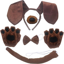 5 Pezzi Set Costumi Cucciolo Cane, Set Di Costumi Di Animali Accessori, Animale 