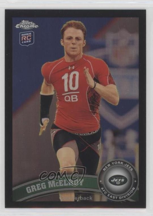 Greg McElroy Topps Chrome #86 Black Refractor