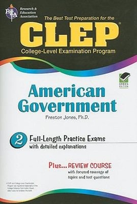 CLEP American Government REA Paperback Preston Jones