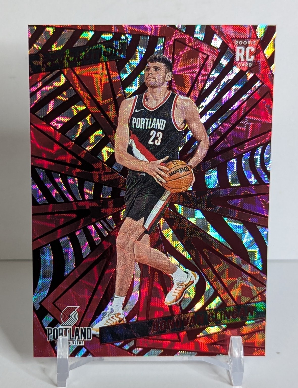 2024-25 Panini Revolution Donovan Clingan RC #108 Red Scope /135