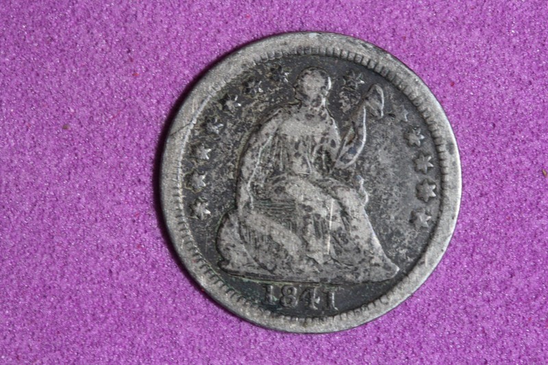 ESTATE FIND 1841 - O Seated Liberty Half Dime Silver!!  #N08350