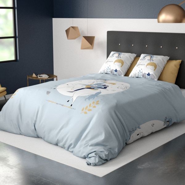 Housse de couette 140x200 Lovely Prince en coton premium au tissage serré pour un confort supérieur