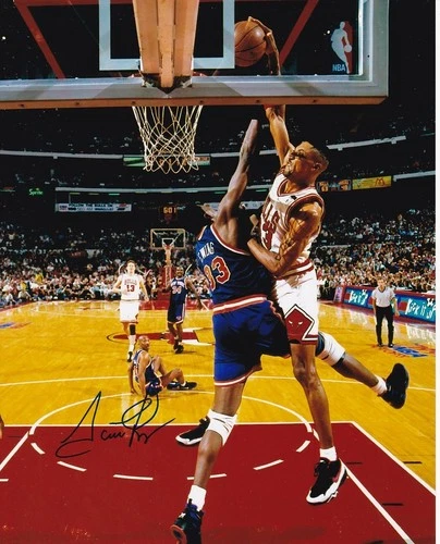 SCOTTIE PIPPEN SIGNED AUTOGRAPH 8 X 10 PHOTO CHICAGO BULLS