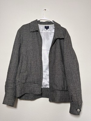 Noah Ricky Houndstooth Linen-Blend Jacket (Size L) | eBay
