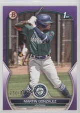 2023 Bowman Prospects Purple 250/250 Martin Gonzalez #BP-28 7dw