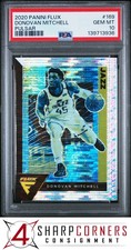 2020 PANINI FLUX PULSAR PRIZM #169 DONOVAN MITCHELL POP 2 PSA 10