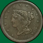 1851-P Half Cent — photo from another recent sale