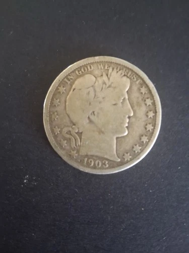 1903 Barber Half Dollar Silver 50C Circulated US Coin