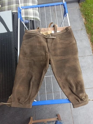Hochwertige  Hirschlederhose Lederhose Handarbeit Gr. H 27 Oktoberfest  - Bild 1 von 4