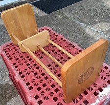 VTG NAPA VALLEY BOX COMPANY WOODEN CD/DVD ADJUSTABLE HOLDER STORAGE SLIDER RACK