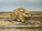 Vintage Louis Marx Rabbit Bunny Wind Up Toy Brown Celluloid Plastic Running 8"