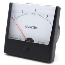 Panel Meter, 0 - 5 Amps AC Amperes. 85 x 85mm