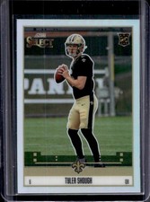 2025 Panini Select Tyler Shough Score Throwback RC Silver Prizm Rookie #8 Saints