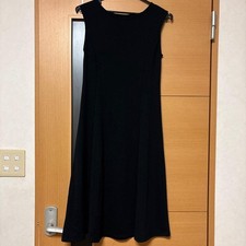 Uniqlo Black Sleeveless Flare Dress Jersey Casual/Smart, New