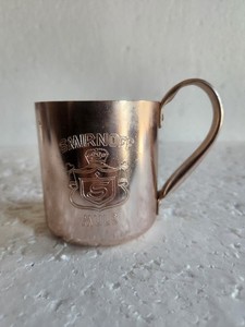 Vintage Smirnoff Mule Copper Colored Aluminum Mug