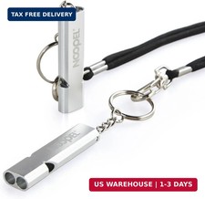 Emergency Whistles Lifeguard Safety Whistle with Lanyard and Keychain for