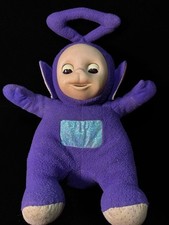 1998 Playskool Teletubbies Tinky Winky Talking Works Plush Toy Eyes move