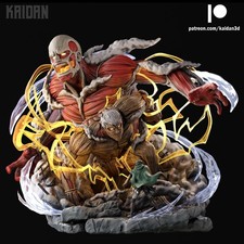 Armored Titan Colossal Titan Vs Eren Figure / Statue various sizes