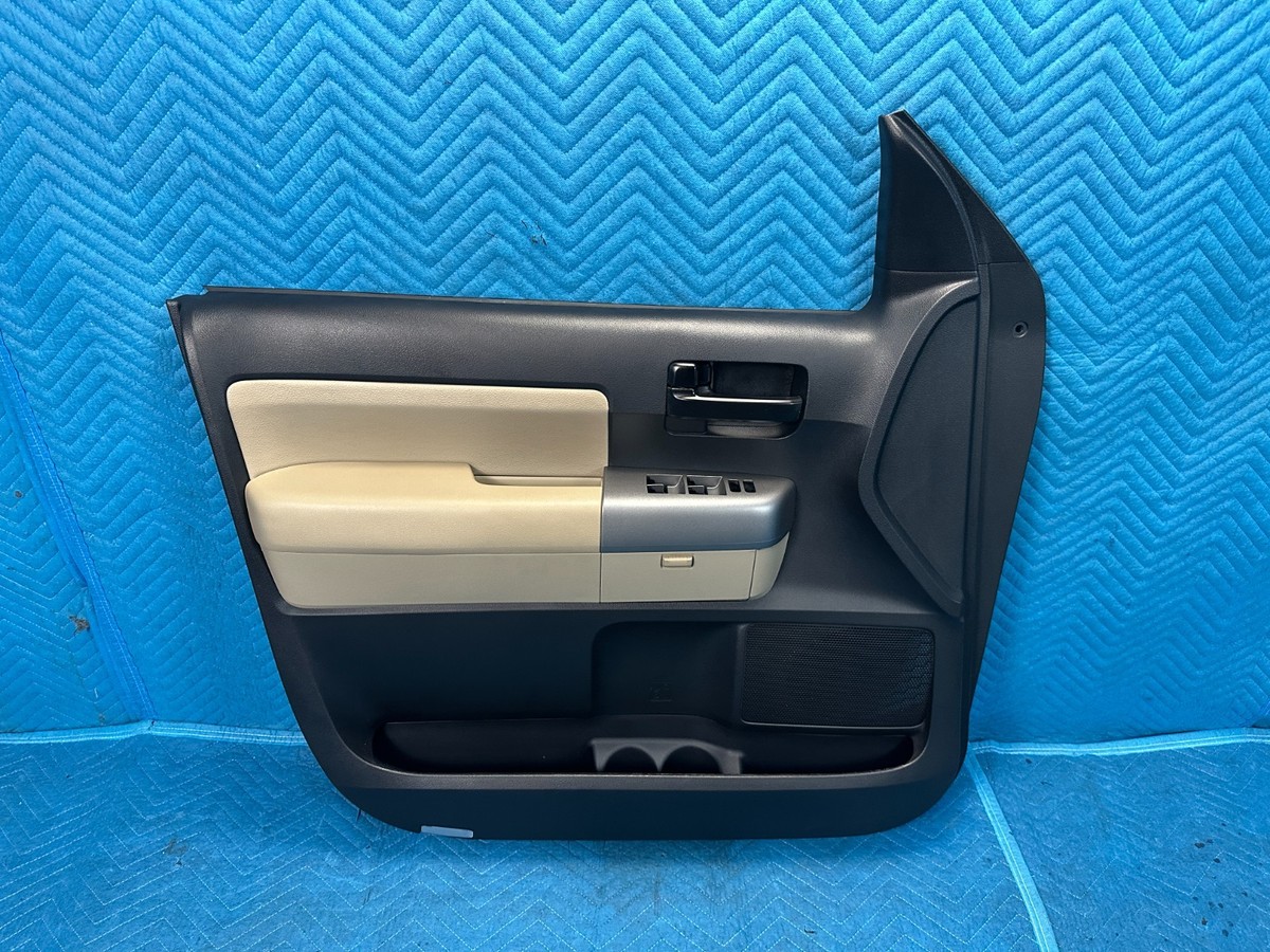 Toyota Sequoia Front Driver's Door Inner Trim Panel Black/Beige