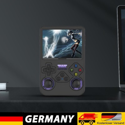 Silikon-Schutzhülle für ANBERNIC R36S Handheld-Spielekonsole (schwarz)