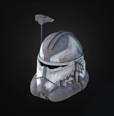 Star Wars Animated Commander Wolffe Helm, 3D Printed Kit RAW