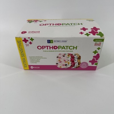 Infants Extra Sensitive Adhesive Eye Patch Girls 100 Pack Series I OPTHOPATCH 