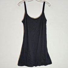 MSK Petite Dress Womens 12P Black Spaghetti Strap Slip Little Black Made USA
