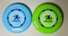 Lot of 2 Outdoor Flying Disc 144g Blue  Green Frisbee NEW 