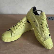 Converse Trainers Bright Yellow Size 5 Chuck Taylor Low Tops OPI Collaboration
