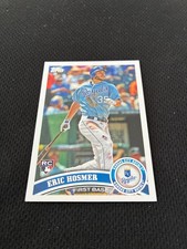 ERIC HOSMER ROOKIE TOPPS UPDATE 2011 KC ROYALS #US155 NRMT BASEBALL CARD. rookie card picture