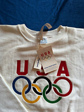 Champion Reverse Weave XL White Crewneck 1990s Olympic Rings Graphic Rare