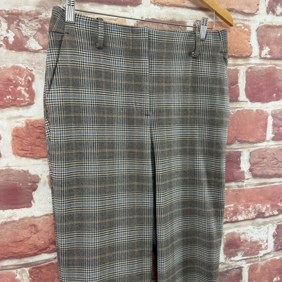 Pantalones Talbots para mujer 6 grises a cuadros Southampton pantalones de trabajo profesional Foto 3 de 4