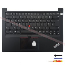 Palmrest Non-backlit Keyboard For Lenovo ThinkPad E14 Gen2 Gen3 Gen4 UK Layout 